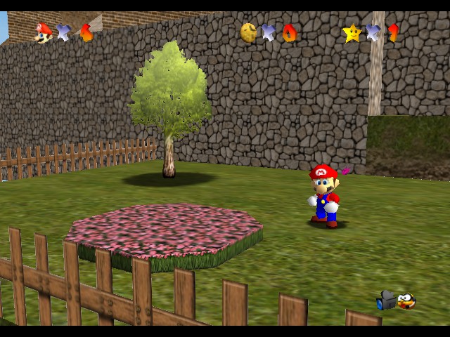 Super Mario 64 (Hi-Res Graphics) Screenshot 1